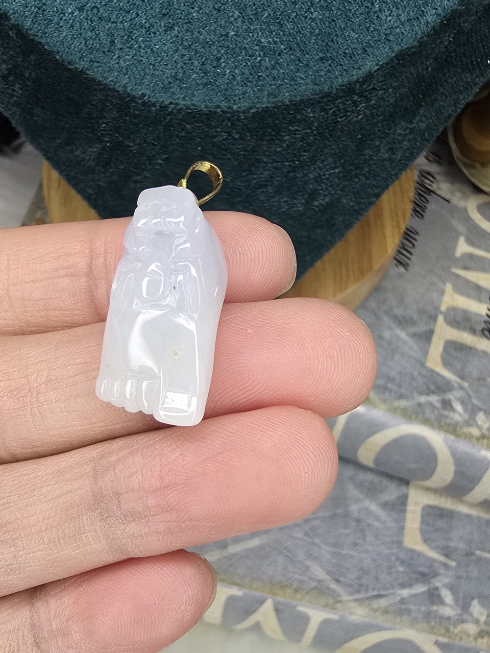 Natural Lavender Jade Halloween Feet